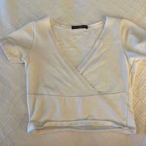 White Brandy Melville crop top